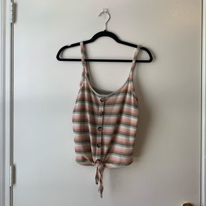 Pastel striped tank top